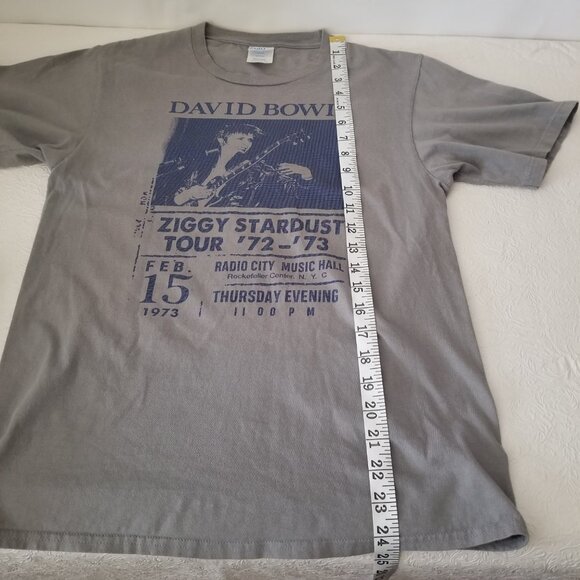 David Bowie Ziggy Stardust Shirt Mens Small S W/TAG Port & Company Feb 15, 1973 - Picture 7 of 8